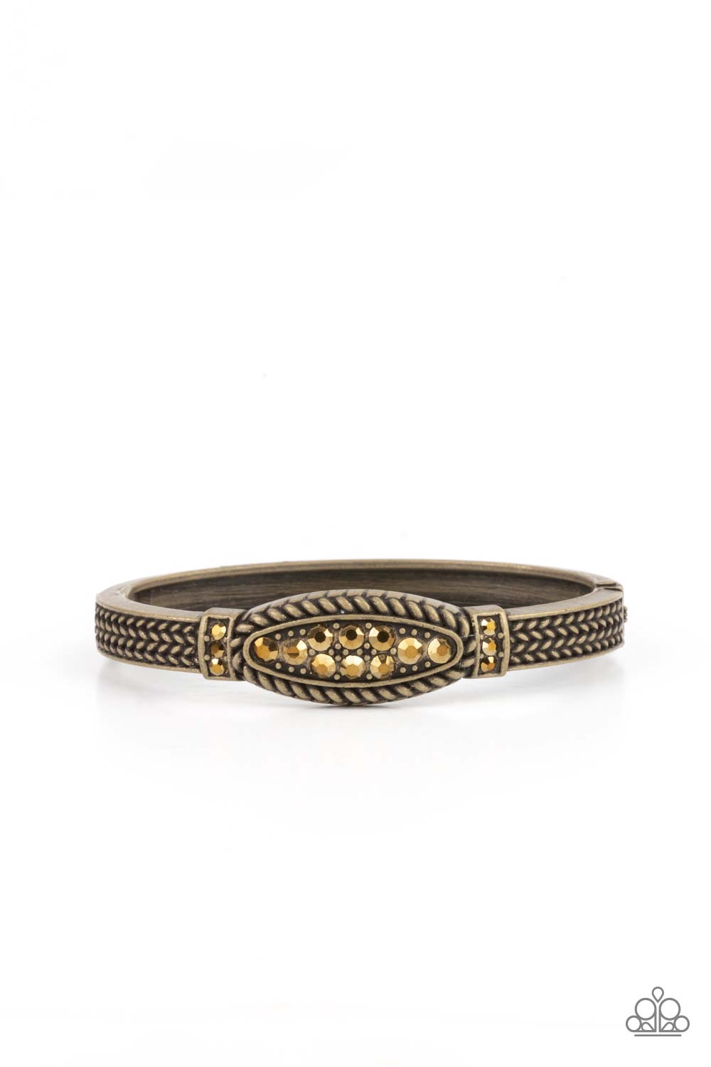 Locked in Luster - Brass Bracelet